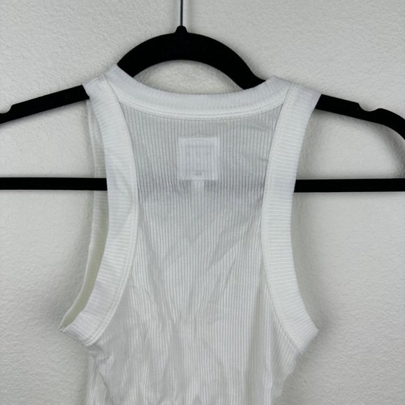 WSLY Rivington Ribbed Tank in White - Picture 5 of 6